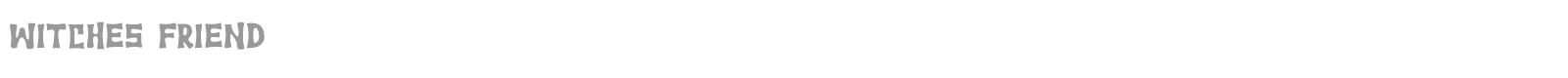 Witches Friend font preview